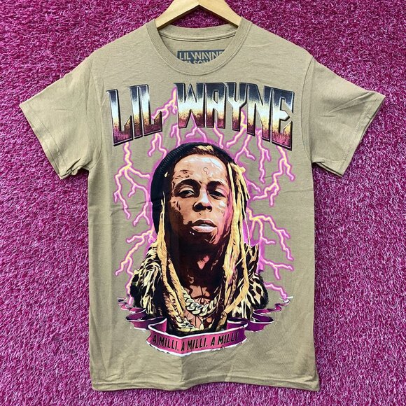 Reason Lil Wayne A Milli Lightning Brown T-Shirt Small - Picture 1 of 4